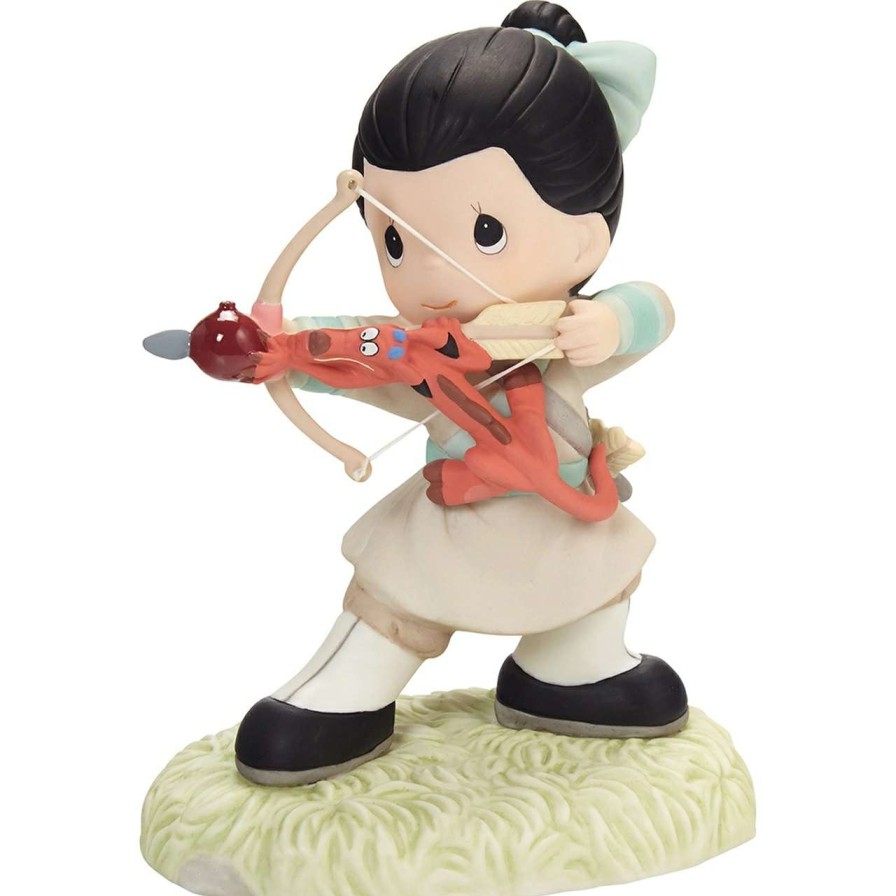 Figures & Figurines * | Disney Precious Moments Figurine Disney Showcase Collection Mulan W/ Mushu Exclusive