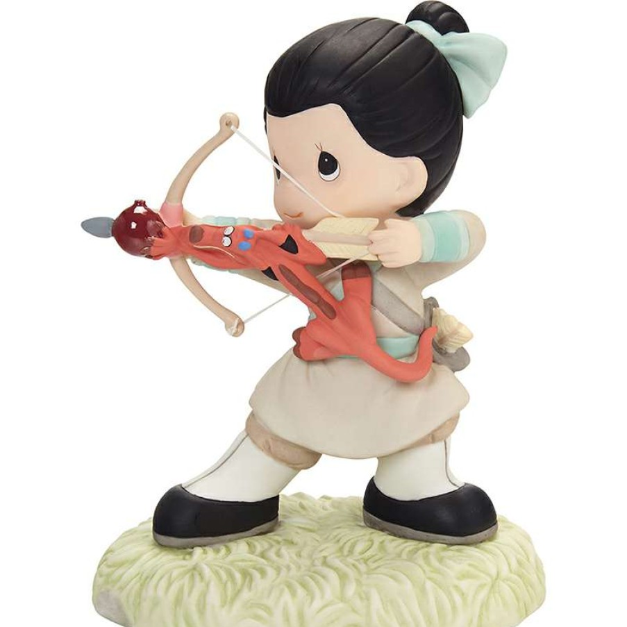 Figures & Figurines * | Disney Precious Moments Figurine Disney Showcase Collection Mulan W/ Mushu Exclusive