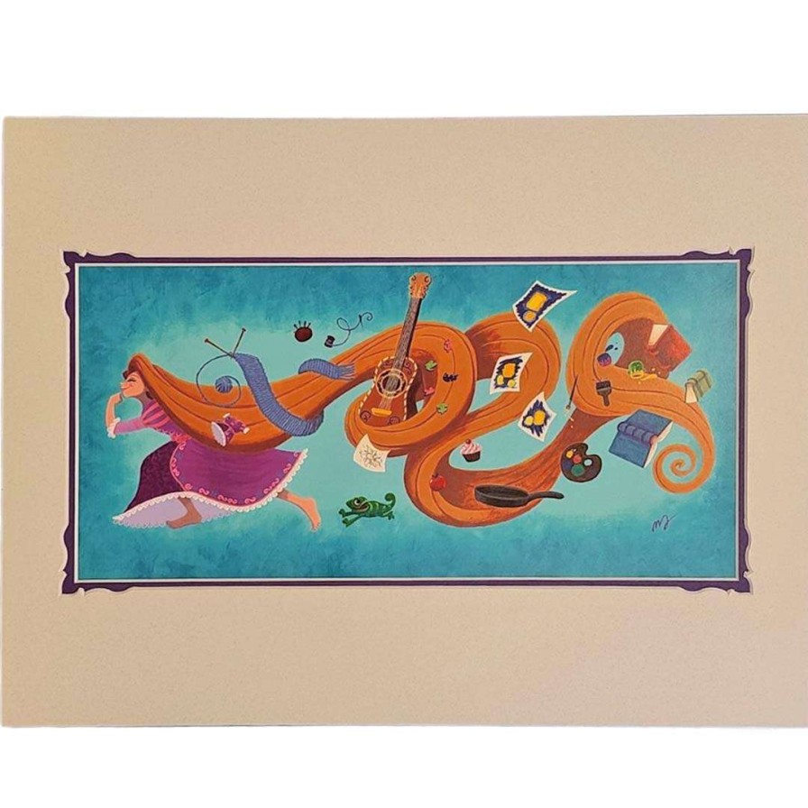 Prints And Signs * | Sale Disney Artist Print Morgan Ditta Tangled To-Do'S