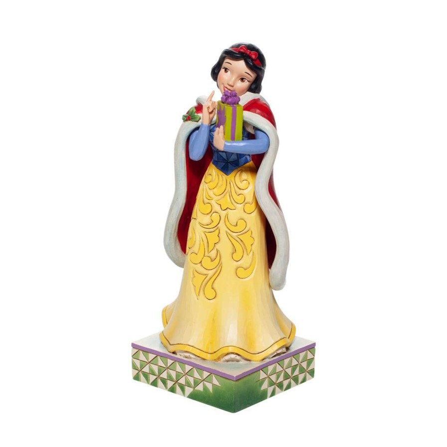 Figures & Figurines * | Disney Traditions By Jim Shore Christmas Snow White Clearance