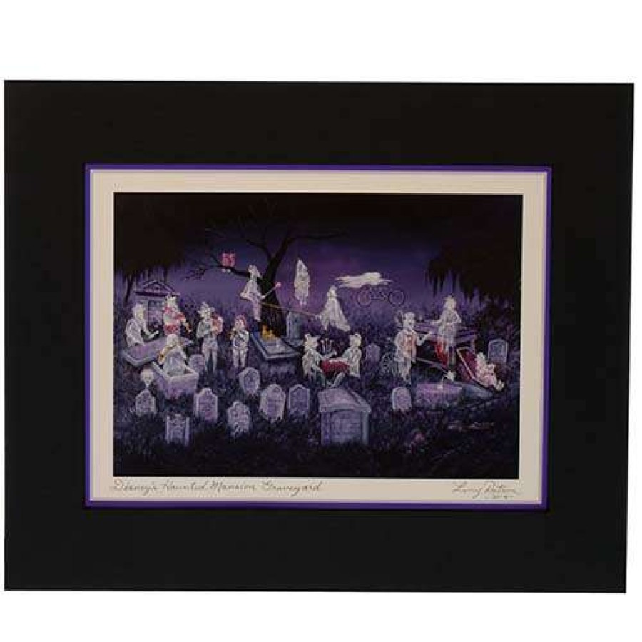 Prints And Signs * | Online Sales Disney Artist Print Larry Dotson The Haunted Mansion Graveyard