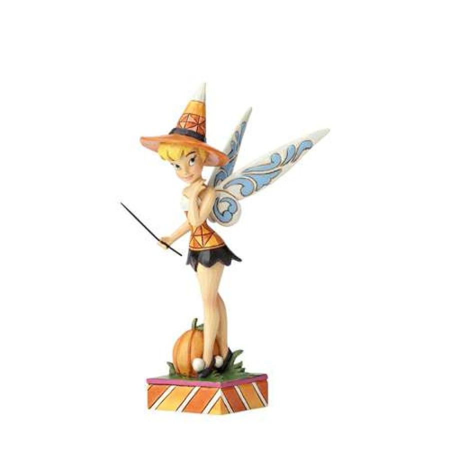 Figures & Figurines * | Excellent Quality Disney Traditions By Jim Shore Halloween Witch Tinker Bell