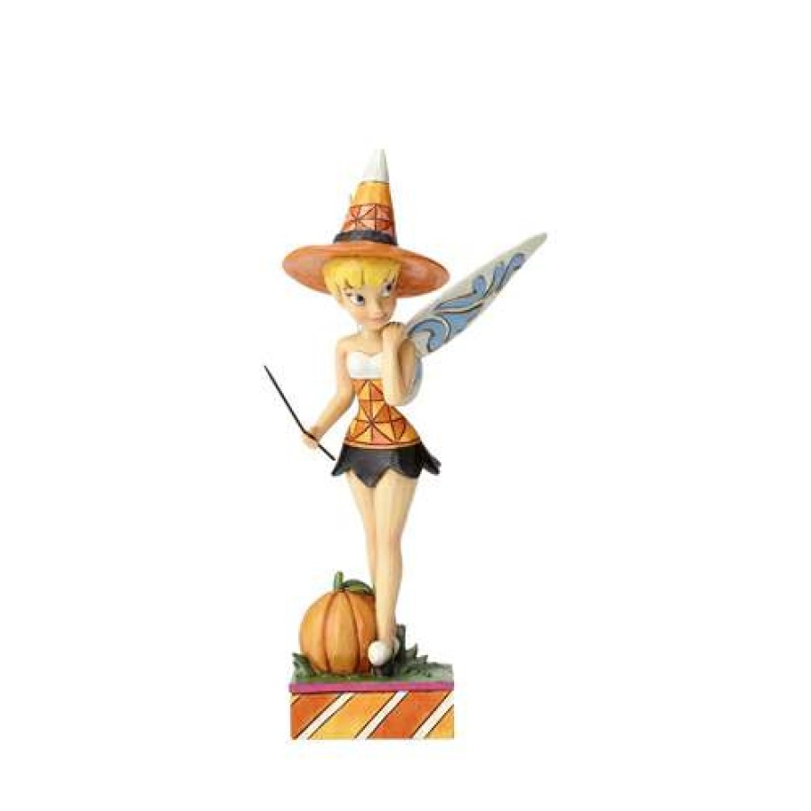 Figures & Figurines * | Excellent Quality Disney Traditions By Jim Shore Halloween Witch Tinker Bell