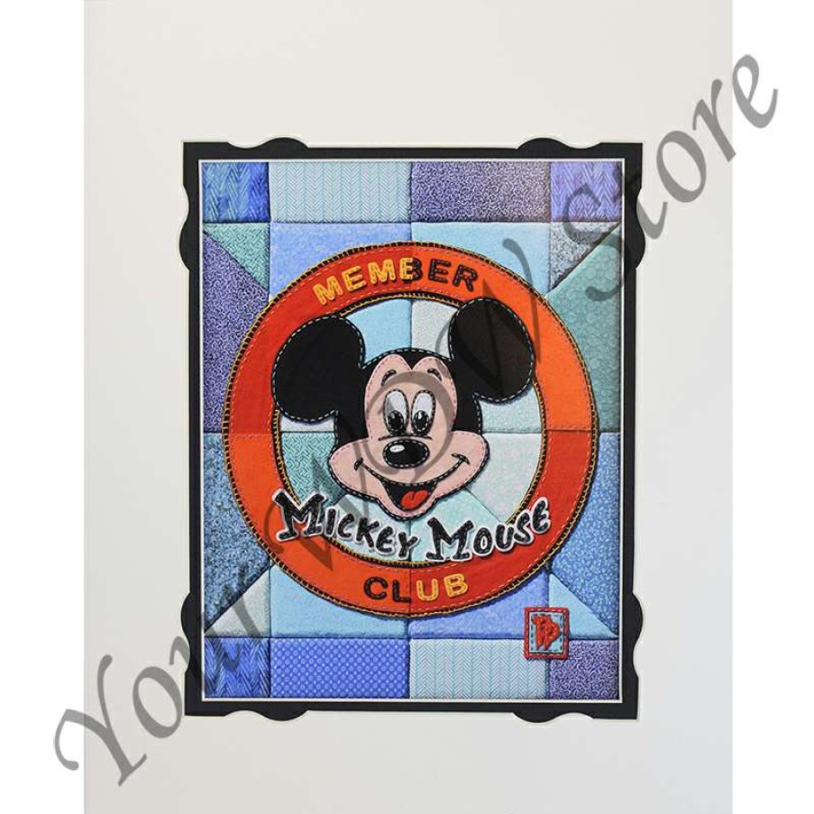 Prints And Signs * | Best Sale Disney Artist Print Patty Peraza Member Mickey Mouse Club