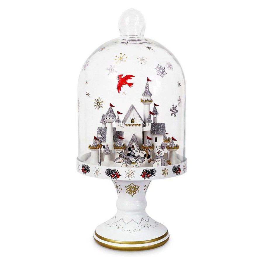 Figures & Figurines * | Hot Sale Disney Light Up Figurine Celebrate The Season Castle