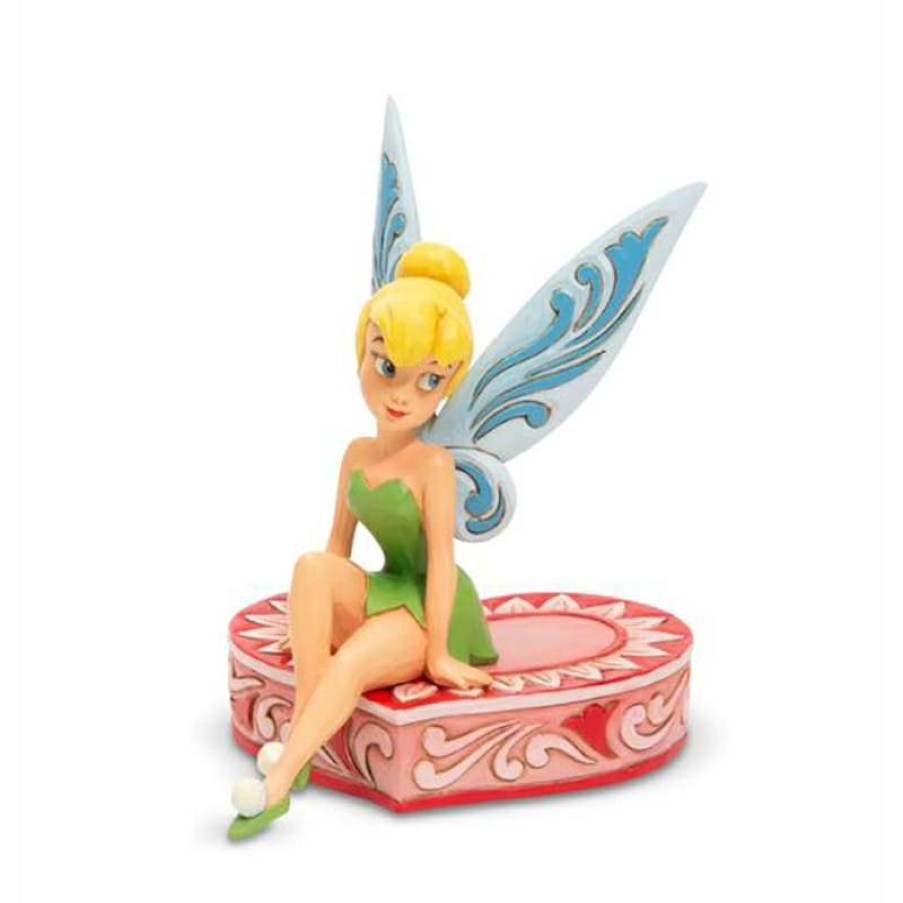 Figures & Figurines * | Disney Traditions By Jim Shore Figurine Tink Sitting On Heart 6005966 Crazy Deals