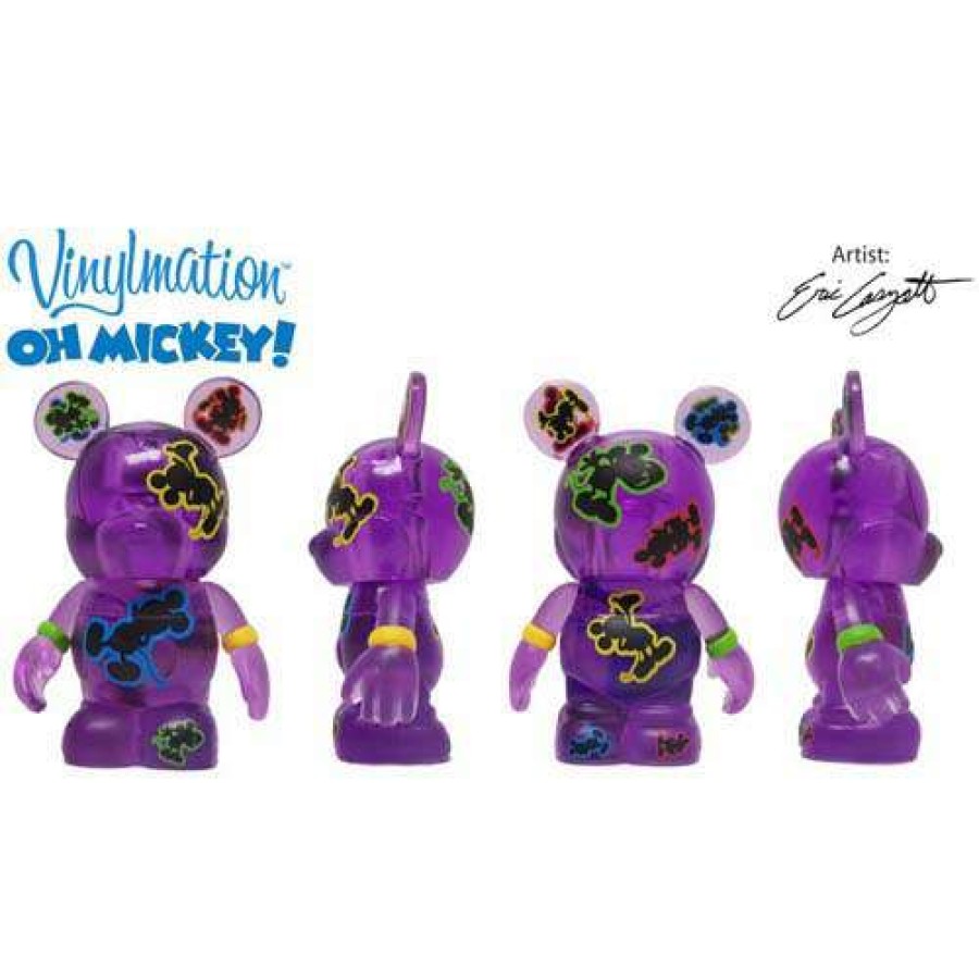 Figures & Figurines * | Quick Delivery Disney Vinylmation Figure Oh Mickey! Purple + Jr.