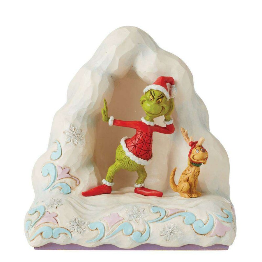 Figures & Figurines * | Disney Top Sellers Grinch By Jim Shore Figurine Grinch And Max Listening