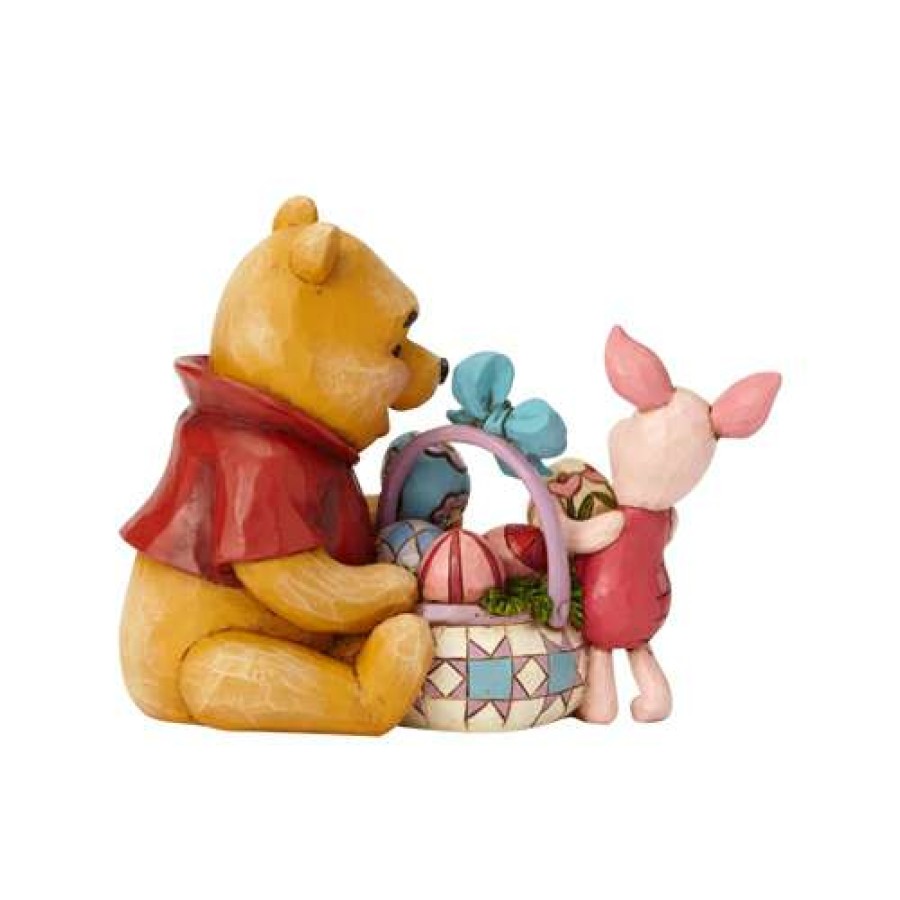 Figures & Figurines * | Store Disney Traditions By Jim Shore Easter Pooh And Piglet