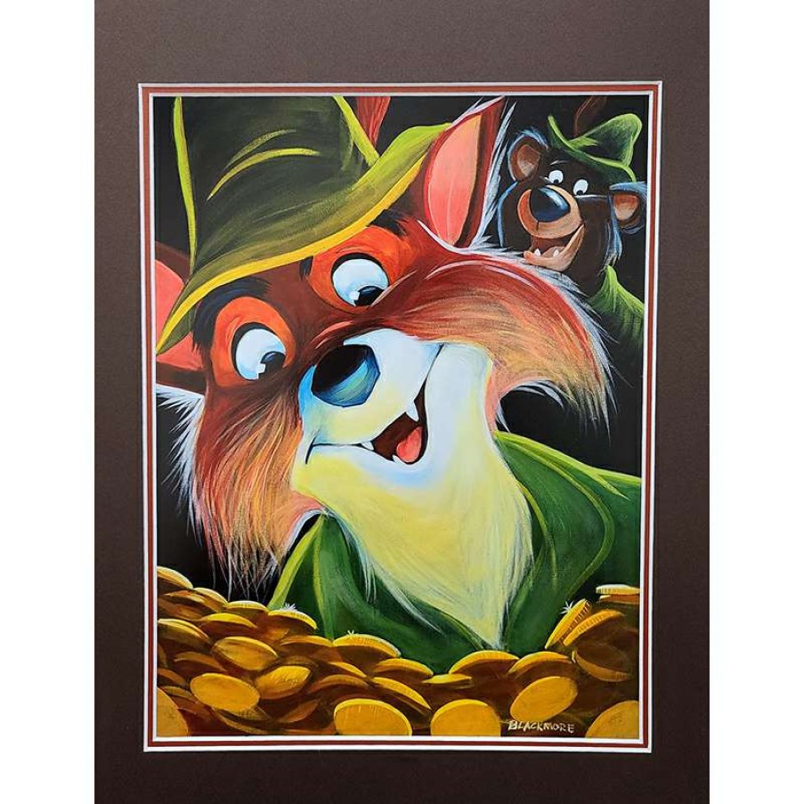 Prints And Signs * | Disney Artist Print Brian Blackmore Robin Hood And Little John Outlet Sale