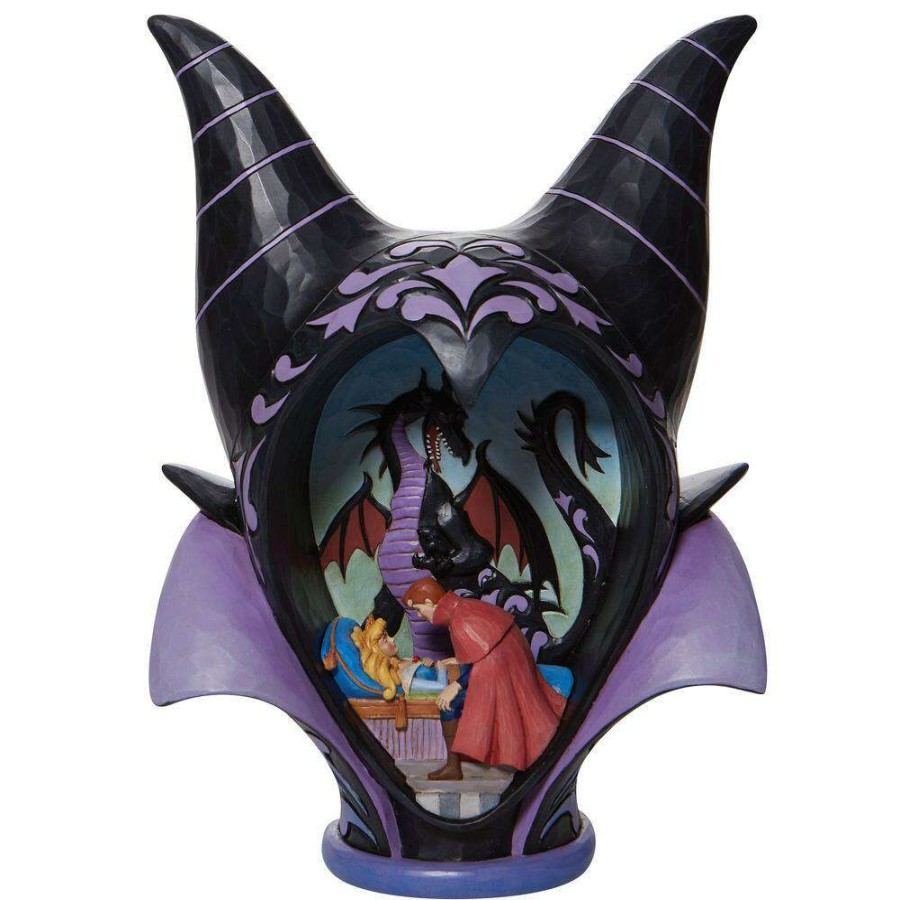 Figures & Figurines * | Disney Traditions By Jim Shore Maleficent Head True Love'S Kiss Special Offers