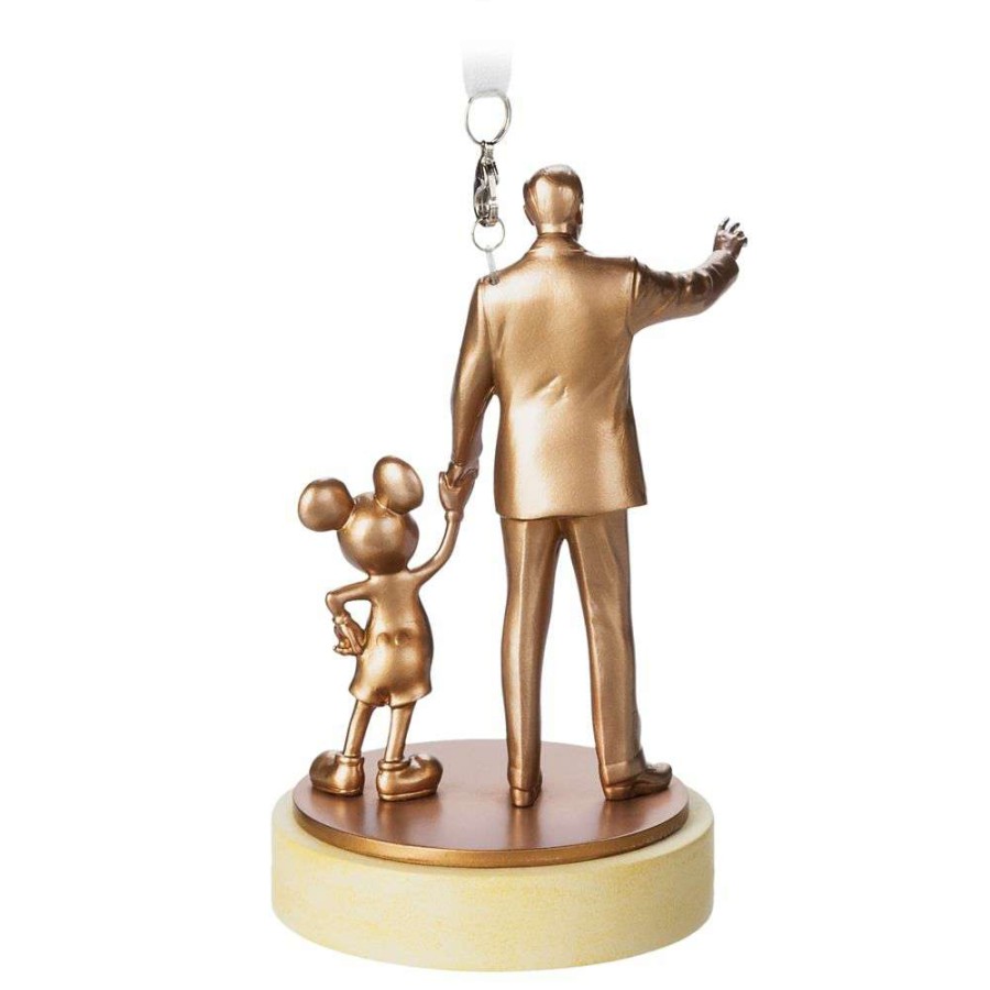 Figures & Figurines * | Fashionable Disney Ornament Walt And Mickey Partners 50Th Anniversary