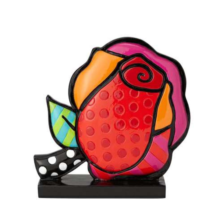 Figures & Figurines * | Disney Britto Figurine Belle'S Rose By Britto Best Sale