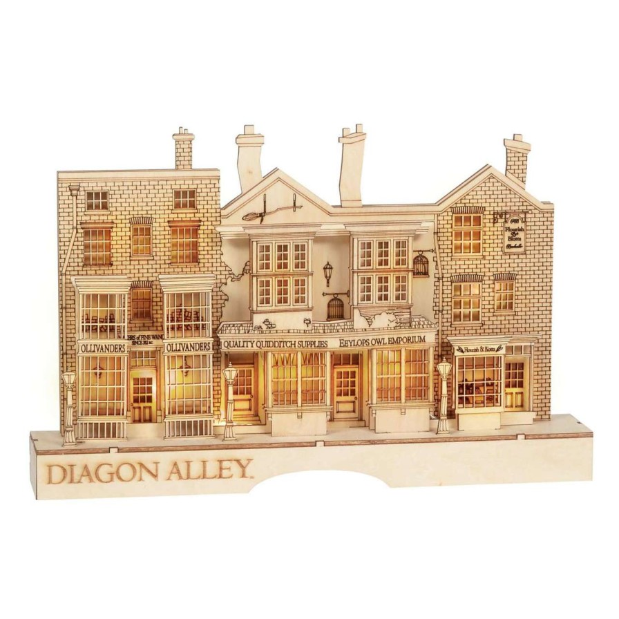 Figures & Figurines * | Disney Shop Universal Flourish Wood Figure Harry Potter Light Up Diagon Alley