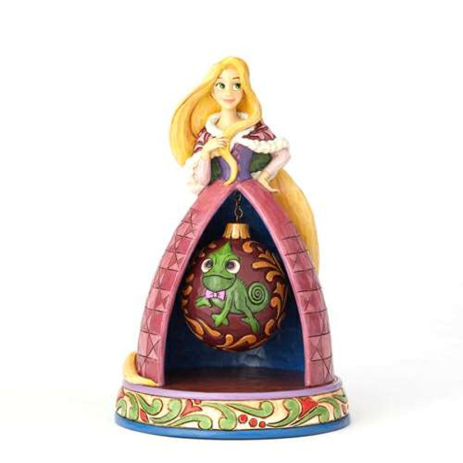 Figures & Figurines * | Official Disney Traditions By Jim Shore Rapunzel Christmas