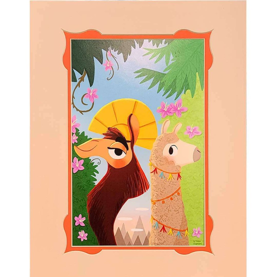 Prints And Signs * | Online Sales Disney Artist Print Nidhi Chanani Walk The Llama