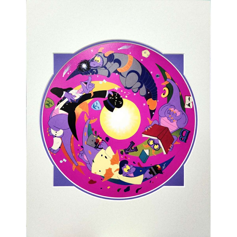 Prints And Signs * | Original Disney Artist Print Morgan Ditta Figment Pinwheel