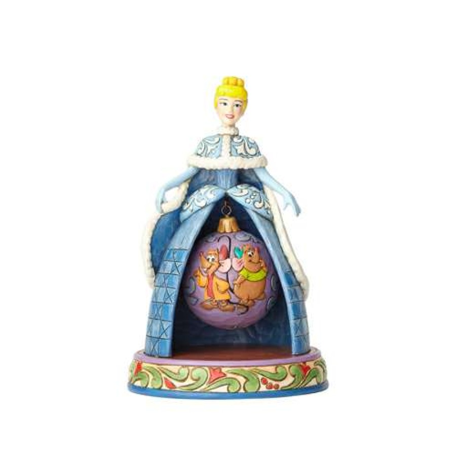 Figures & Figurines * | Outlet Sale Disney Traditions By Jim Shore Cinderella Christmas