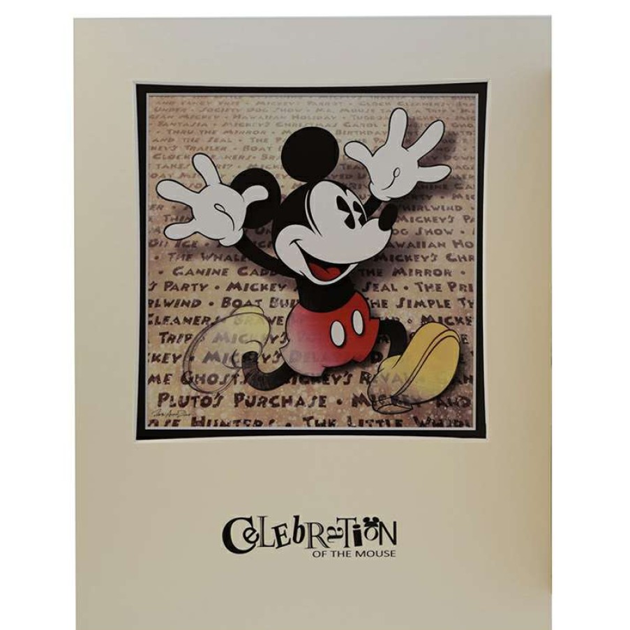 Prints And Signs * | Best-Selling Disney Artist Print Celebration Of The Mouse Dave Avanzino Mickey Mouse Off The Page