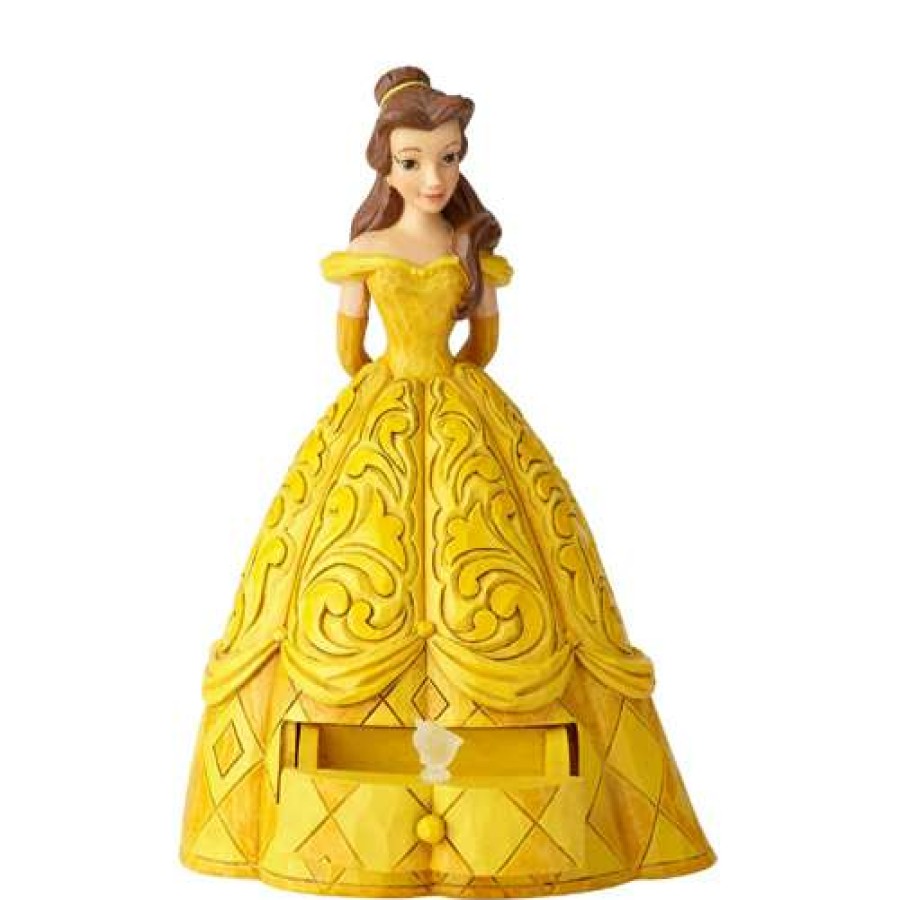 Figures & Figurines * | Best-Selling Disney Traditions By Jim Shore Belle With Chip Charm