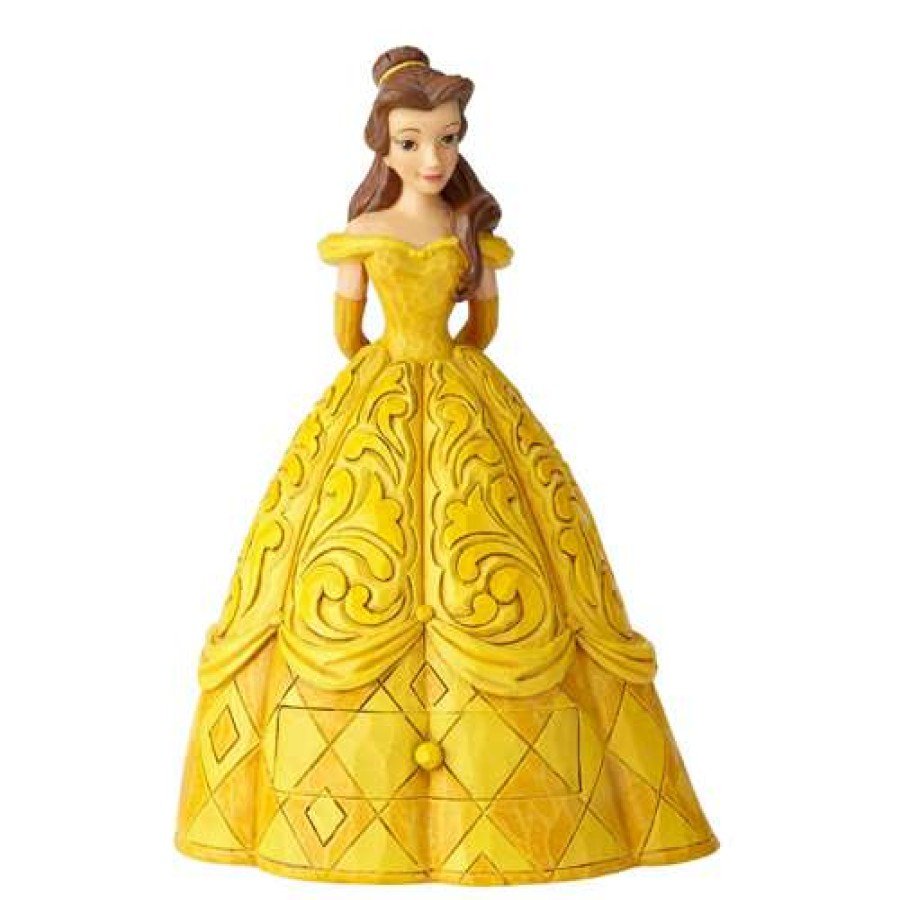 Figures & Figurines * | Best-Selling Disney Traditions By Jim Shore Belle With Chip Charm