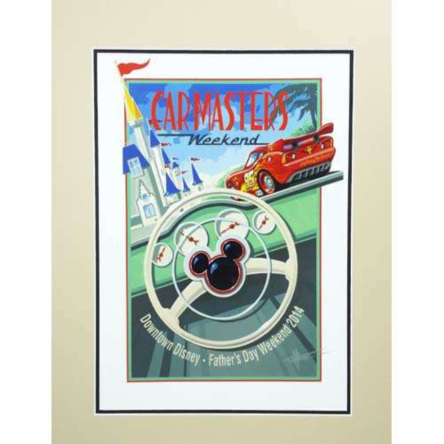 Prints And Signs * | Original Disney Car Masters Weekend Print Chip Foose Behind The Wheel