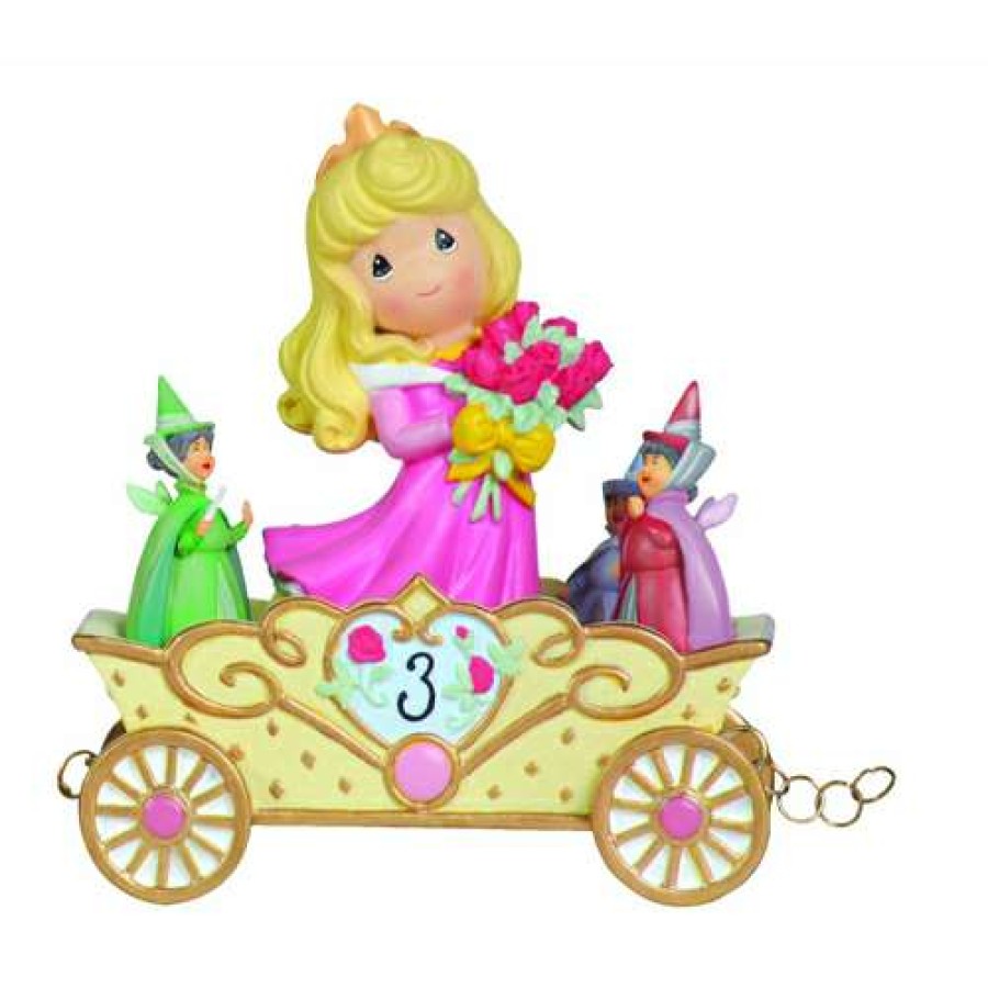 Figures & Figurines * | Disney Precious Moments Figurine Birthday Parade No. 3 Aurora Large Choice