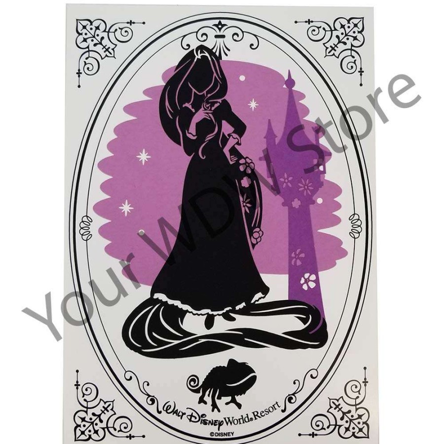 Prints And Signs * | Best Sellers Disney Silhouette Print Walt Disney World Princess Rapunzel