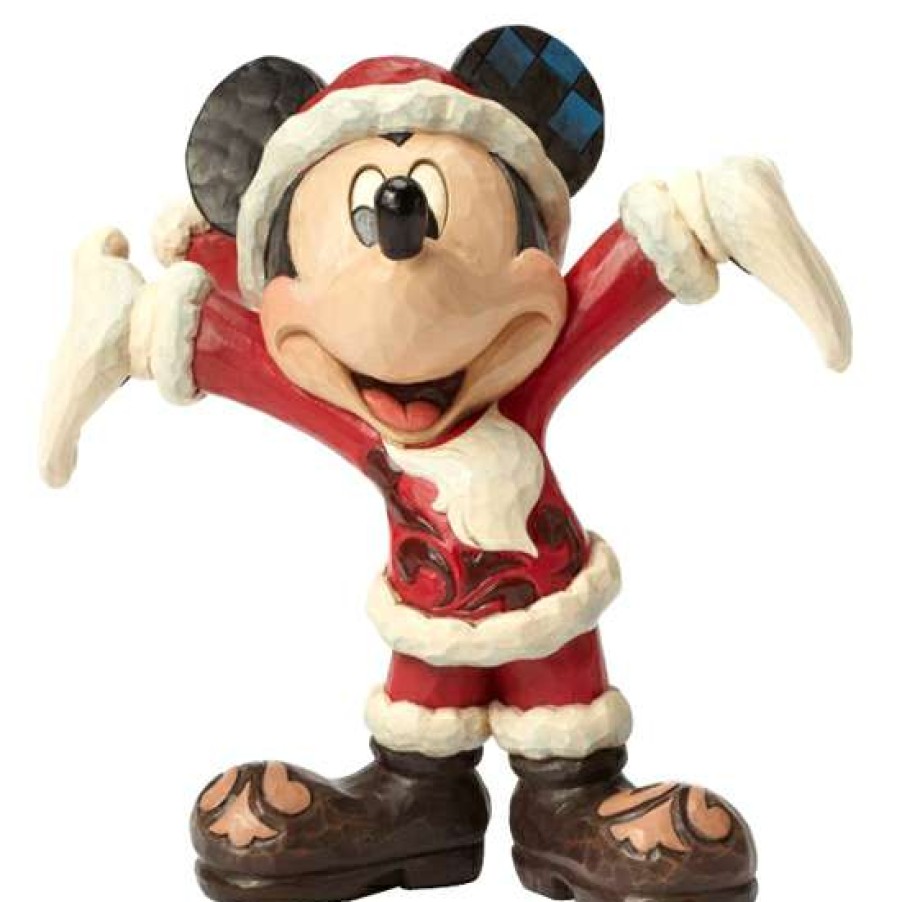 Figures & Figurines * | Disney Traditions By Jim Shore Figurine Santa Mickey Free Delivery