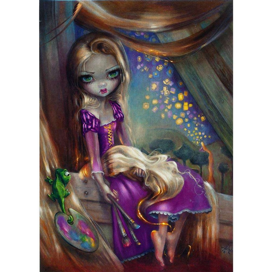 Prints And Signs * | Disney Postcard Jasmine Becket-Griffith Artist Rapunzel Excellent