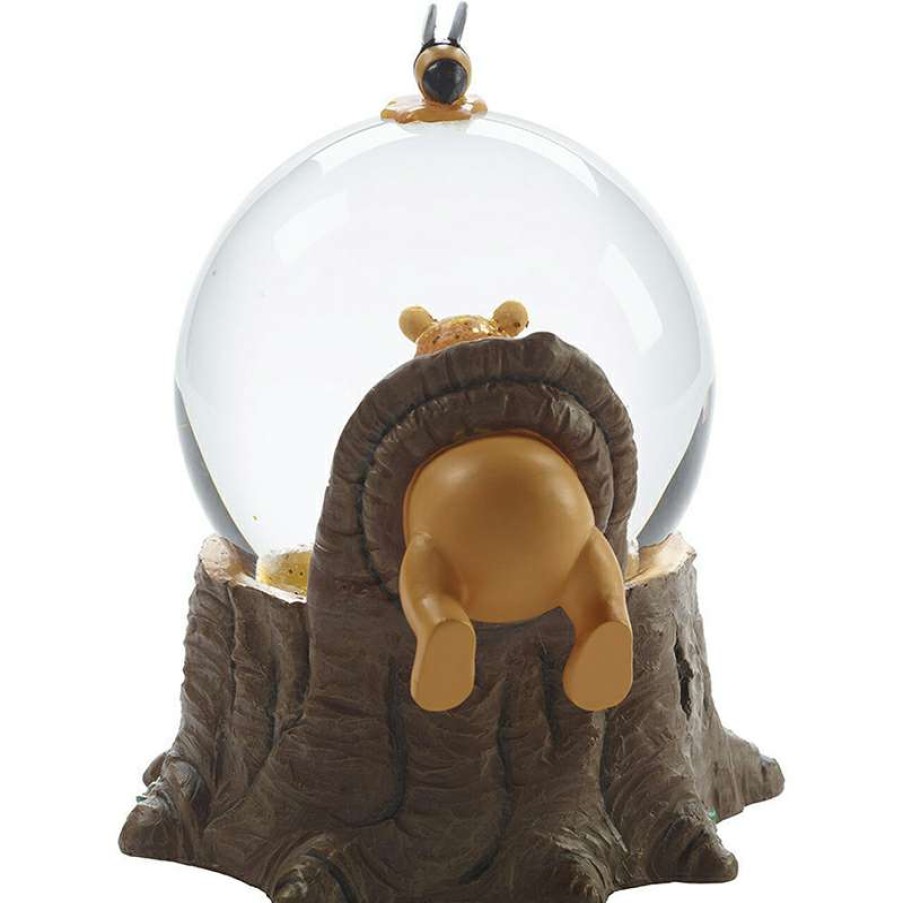 Figures & Figurines * | Disney Precious Moments Snow Globe Pooh Bear Less Expensive