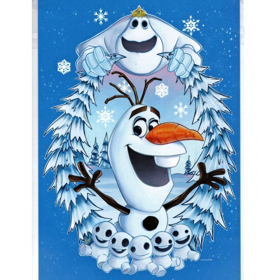 Prints And Signs * | Flash Sale Disney Postcard Chris Uminga Olaf