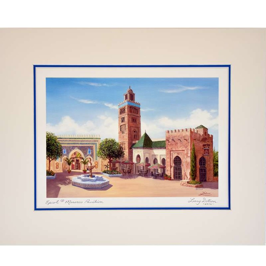 Prints And Signs * | Online Disney Artist Print Larry Dotson Epcot Morocco Pavilion