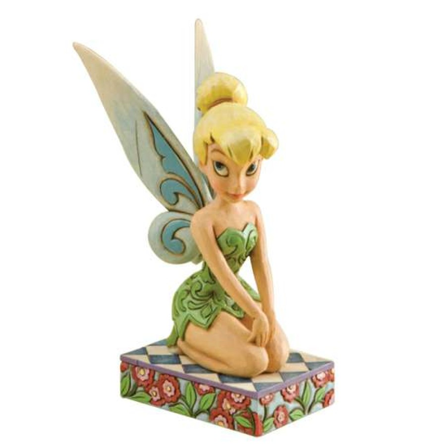 Figures & Figurines * | Disney Traditions By Jim Shore Figurine Tinker Bell Pose 4011754 Crazy Deals