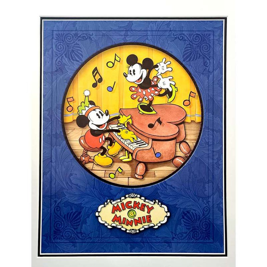 Prints And Signs * | Disney Artist Print Dave Avanzino Mickey And Minnie Free Delivery