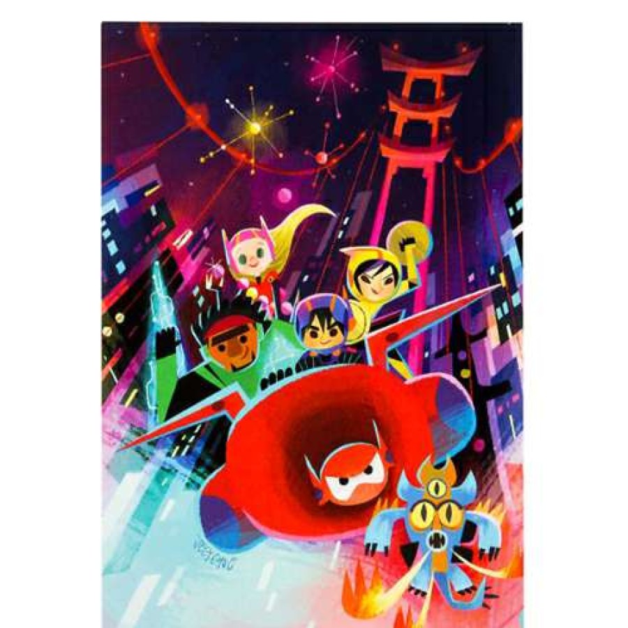 Prints And Signs * | Best Sellers Disney Postcard Heroes Of San Fransokyo By Joey Chou