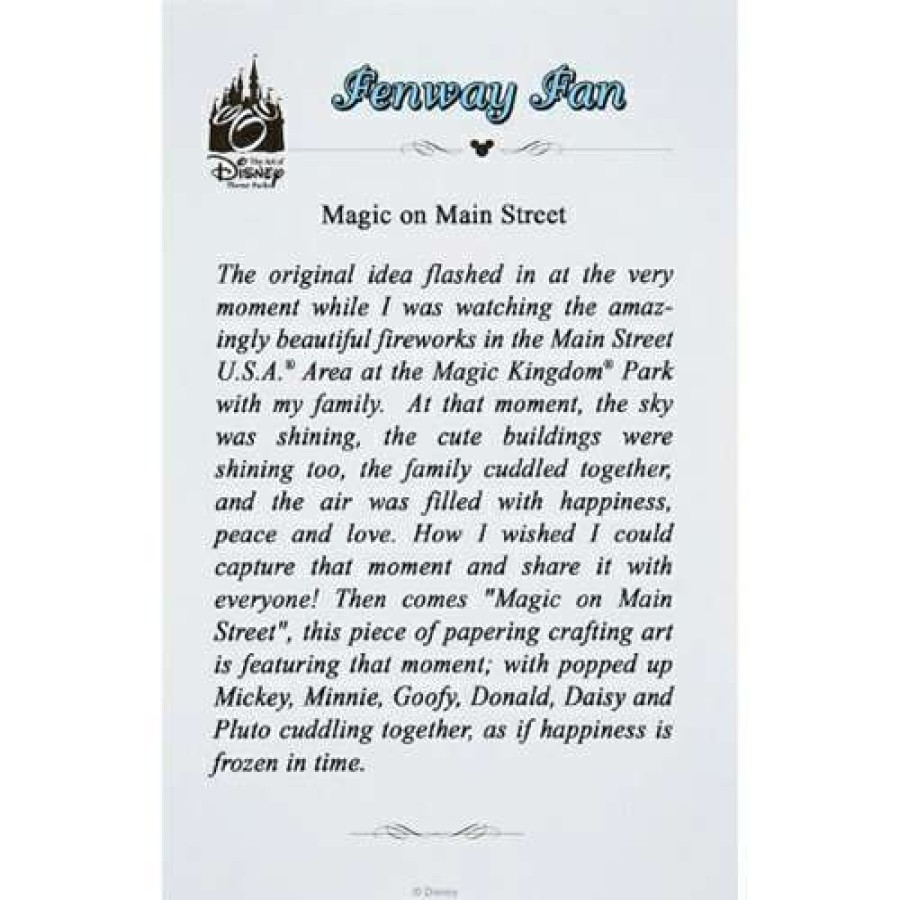 Prints And Signs * | Flash Sale Disney Deluxe Print Magic On Main Street By Fenway Fan