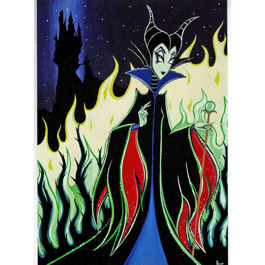 Prints And Signs * | Store Disney Postcard Stefani Rabideaux Mistress Of Malevolence