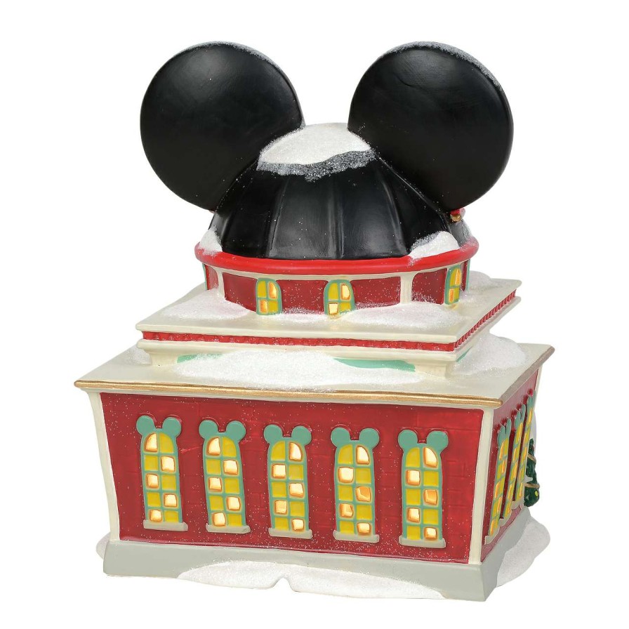 Figures & Figurines * | Disney Village Figure Mickey'S Holiday Center 4059626 Clearance