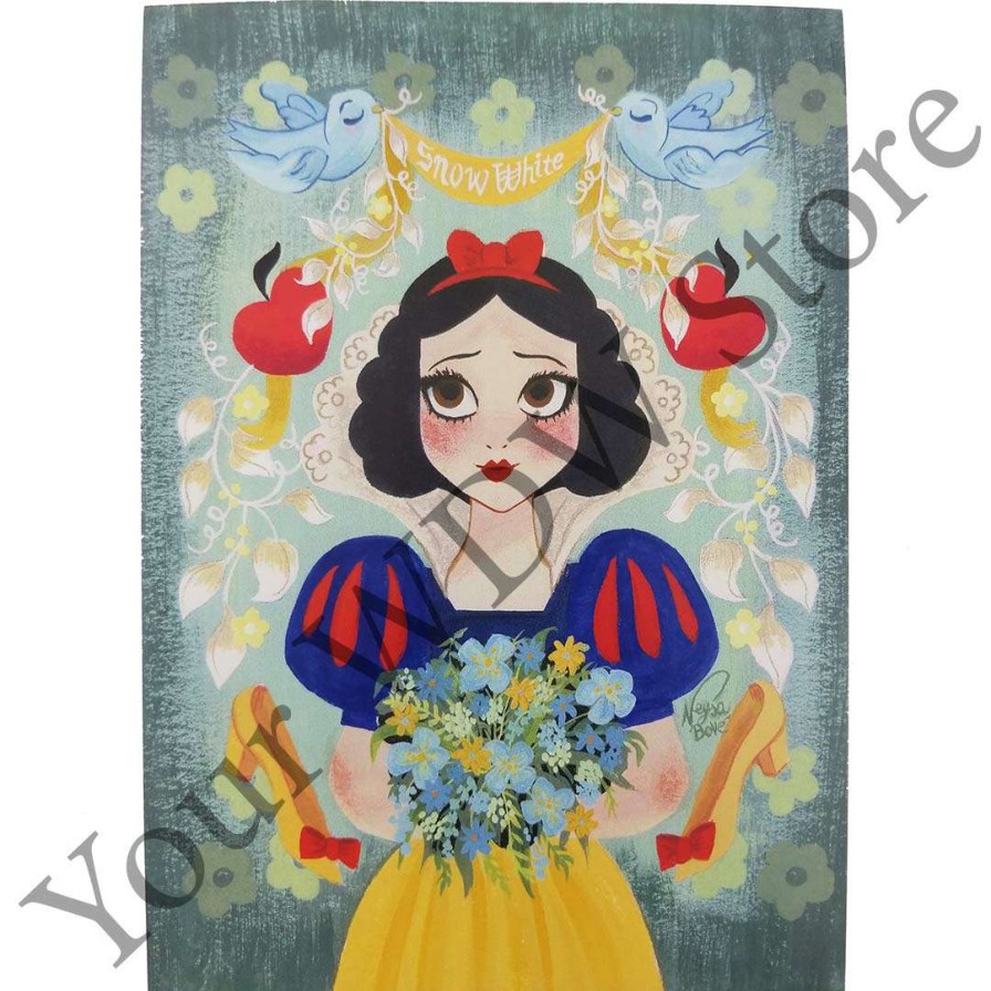 Prints And Signs * | Discounts Disney Postcard Enchanted Princess By Neysa Bove