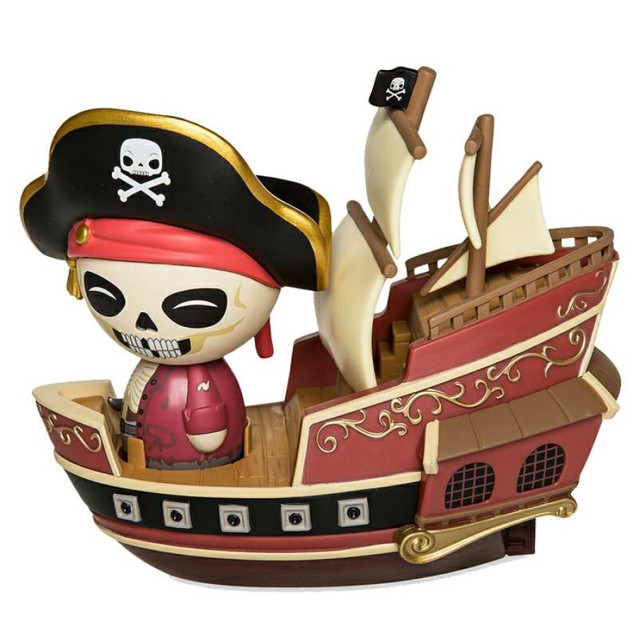 Figures & Figurines * | Disney Vinyl Figure Dorbz Ridez Jolly Rodger With Pirate Ship Top Sell