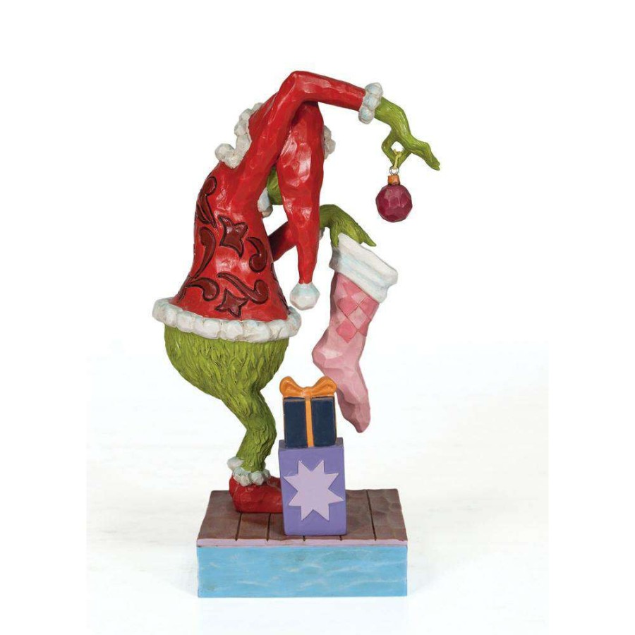 Figures & Figurines * | Disney Cut Price Grinch By Jim Shore Figurine Grinch Stealing Ornaments