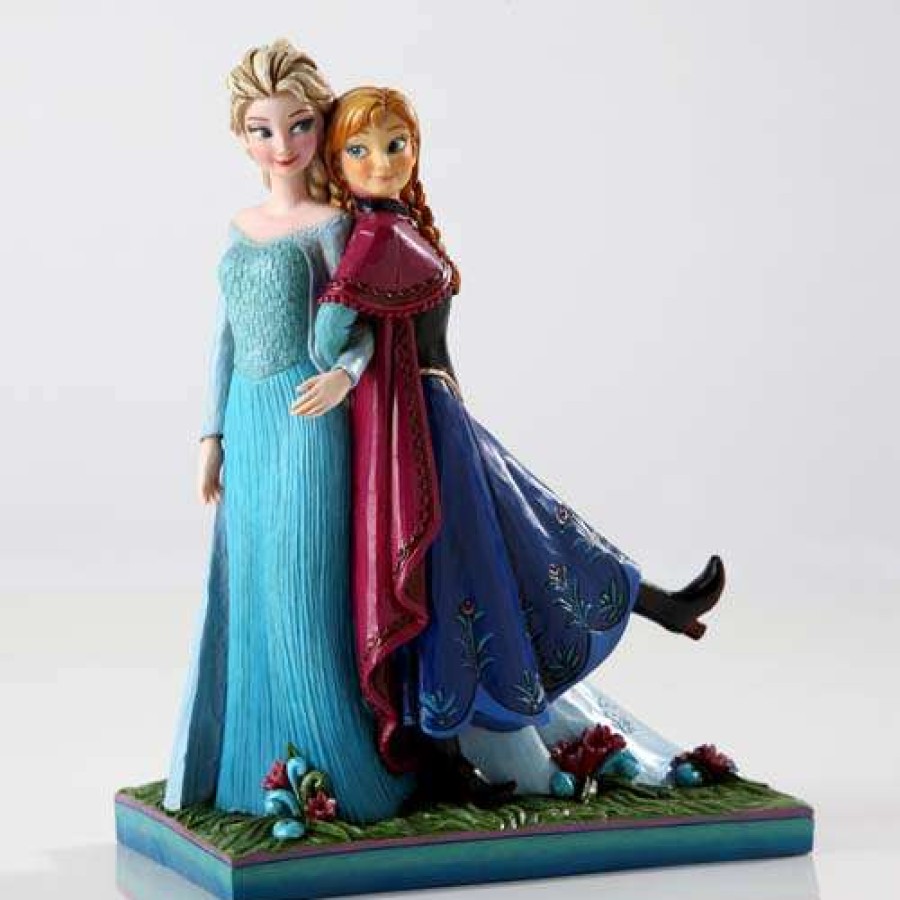 Figures & Figurines * | Disney Traditions By Jim Shore Anna And Elsa Sisters Forever Closeout Sale