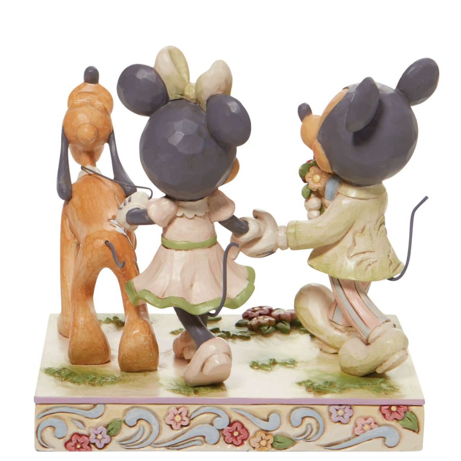 Figures & Figurines * | Disney Traditions Figure White Woodland Mickey & Minnie Classical