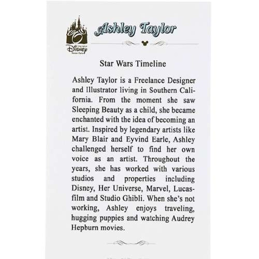 Prints And Signs * | Hot Sale Disney Artist Print Star Wars Timeline By Ashley Taylor