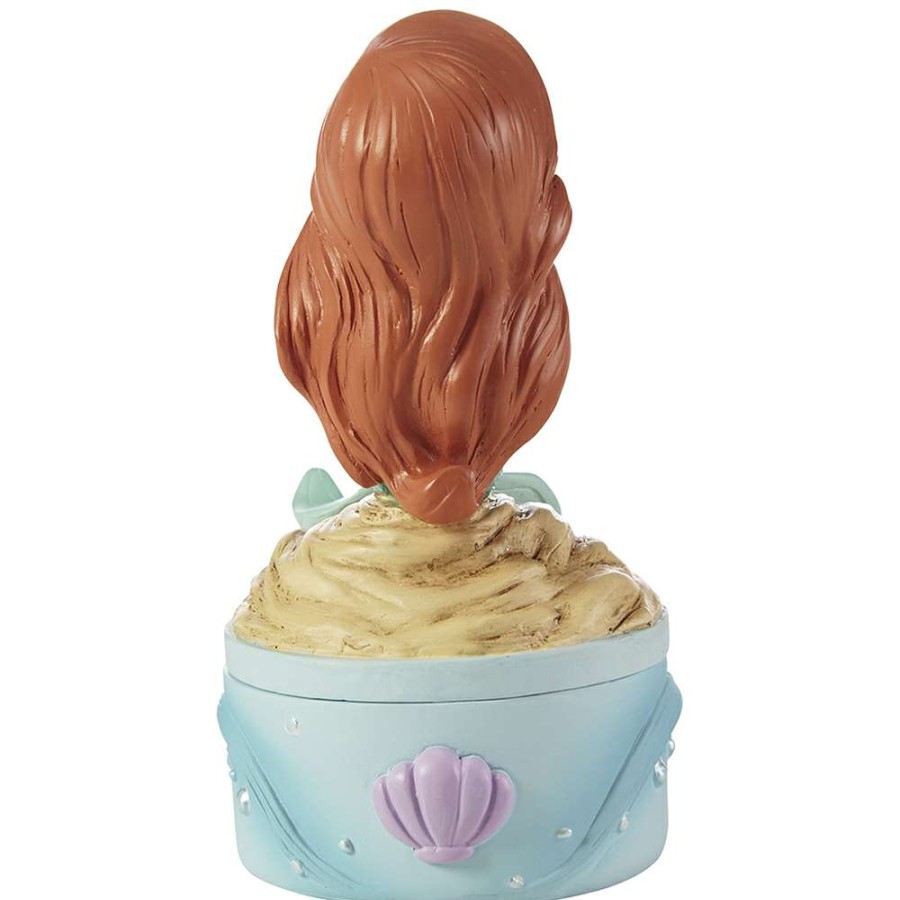 Figures & Figurines * | Disney Precious Moments Jewelry Box Disney Showcase Collection Ariel Sale