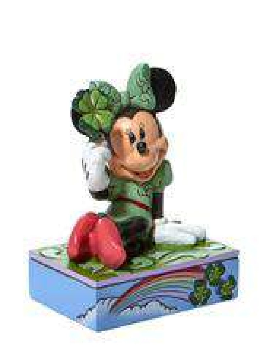 Figures & Figurines * | Disney Traditions Figure Minnie Shamrock Personality Classical