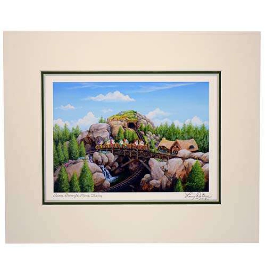 Prints And Signs * | Top Sellers Disney Artist Print Larry Dotson Seven Dwarfs Mine Train 16 20