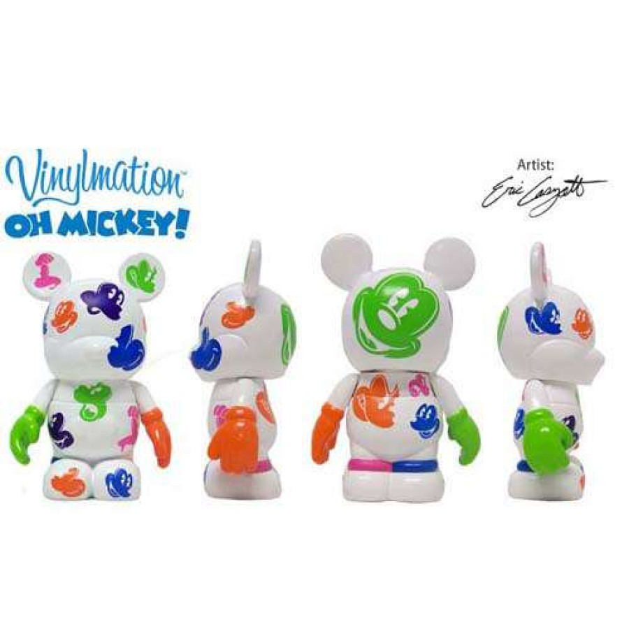 Figures & Figurines * | Sale Disney Vinylmation Figure Oh Mickey! White + Jr.