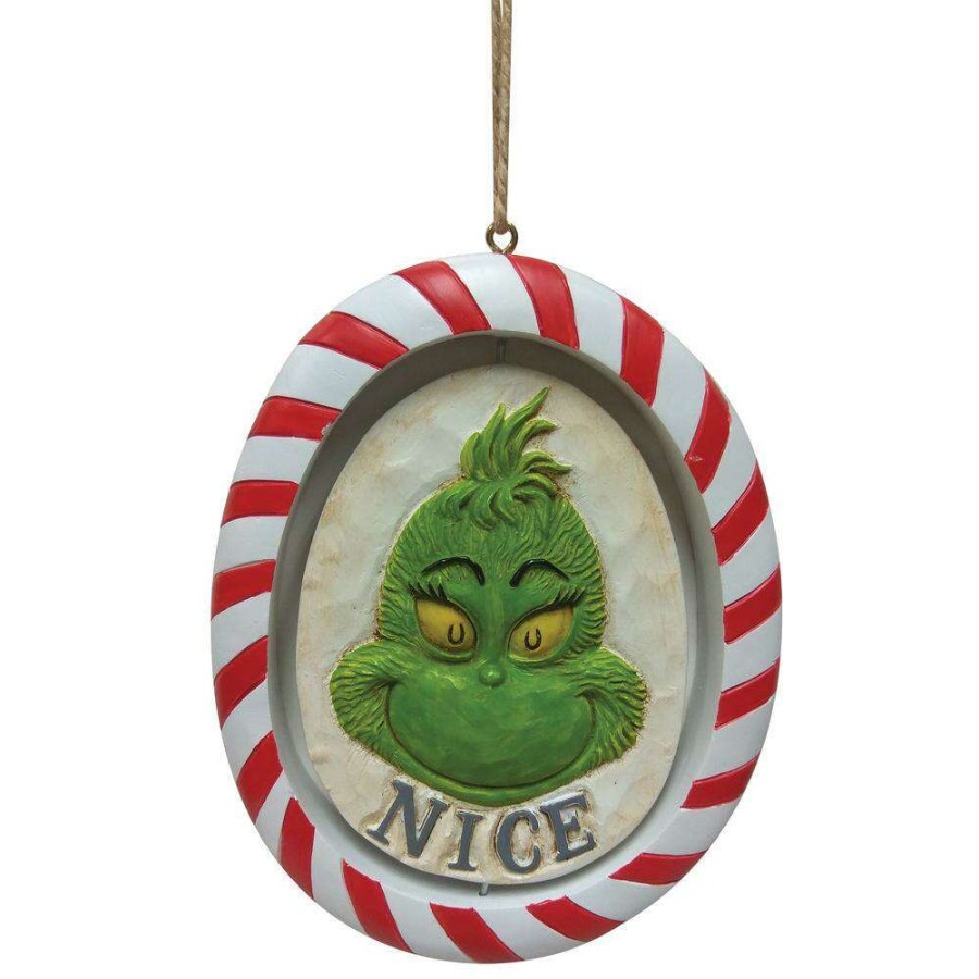 Figures & Figurines * | Disney Clearance Grinch By Jim Shore Ornament Grinch Rotating Ornament